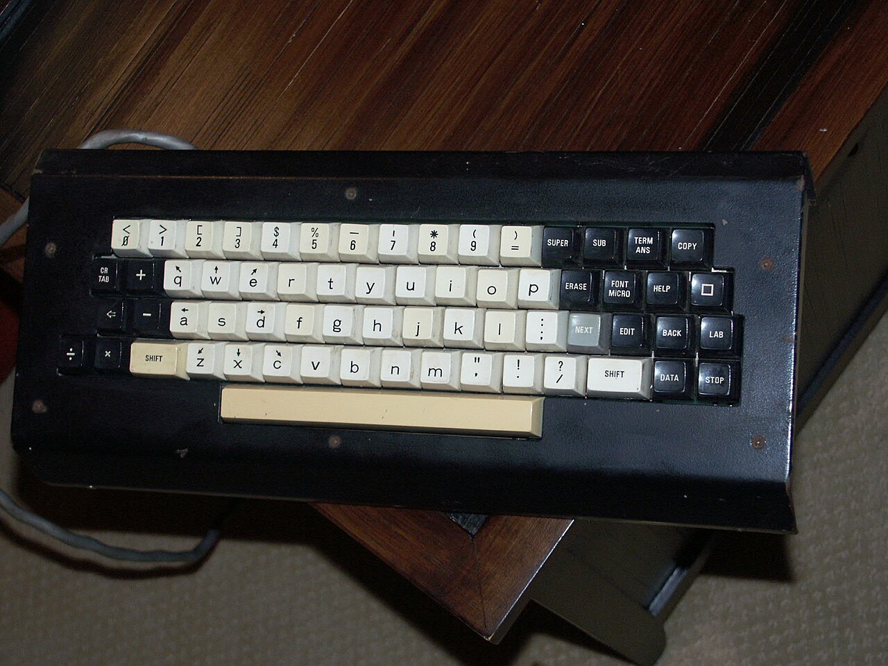 A PLATO IV terminal keyboard.