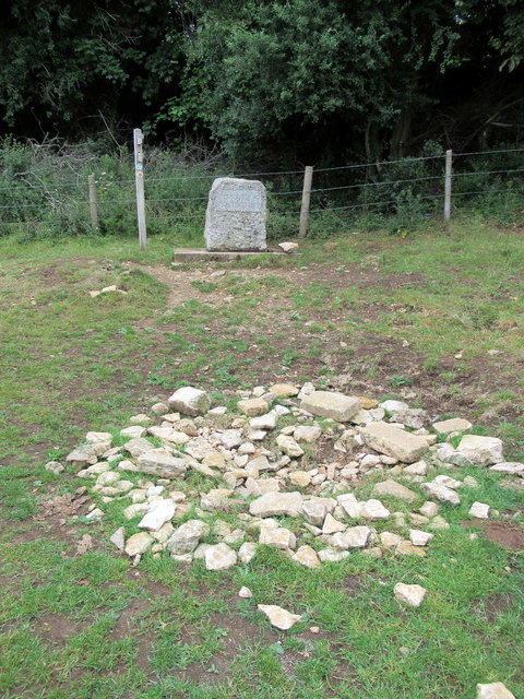 A small spring marking the source of the River Thames.